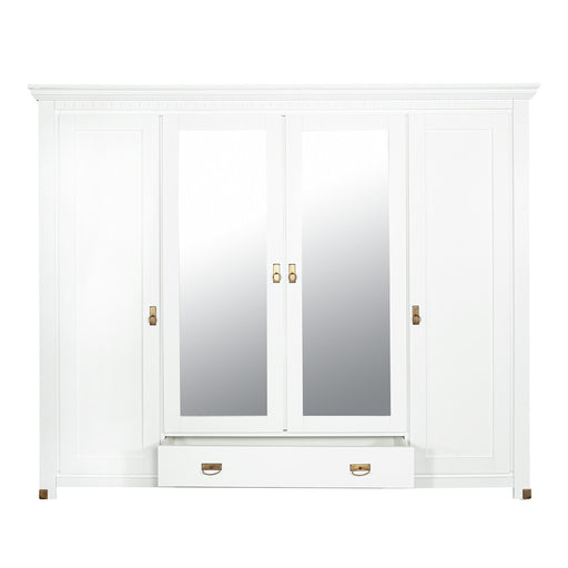Dulap 4 Usi si 1 Sertar Saint Tropez, Vopsit Negru, 250 Cm