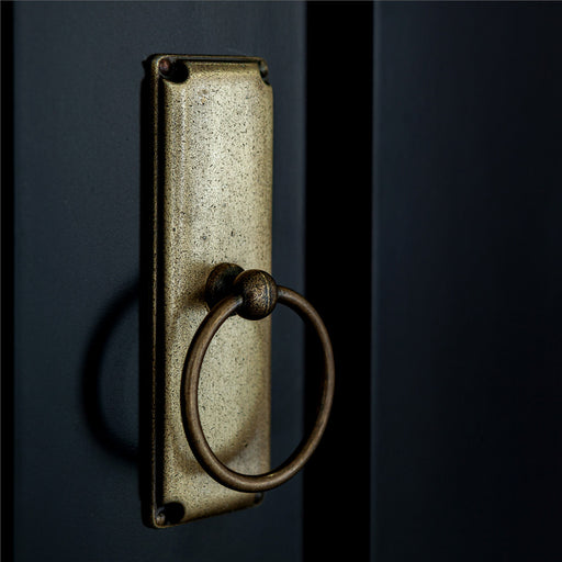 Dulap 4 Usi si 1 Sertar Saint Tropez, Vopsit Negru, 250 Cm