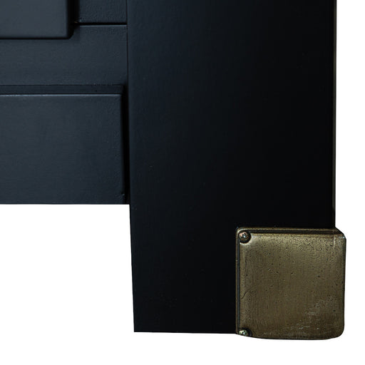Dulap 4 Usi si 1 Sertar Saint Tropez, Vopsit Negru, 250 Cm
