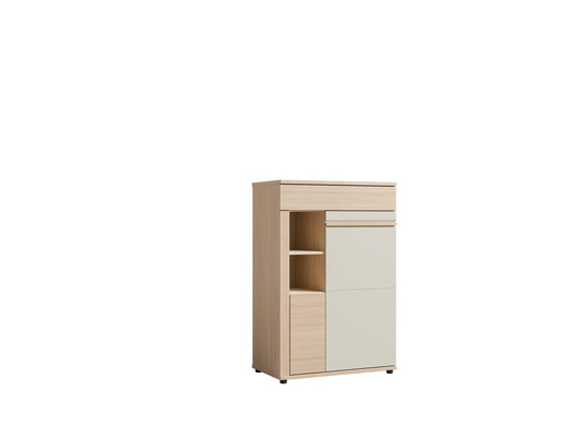 Vitrina Medie Osaka Kashmir Si Stejar Riva, 80 Cm