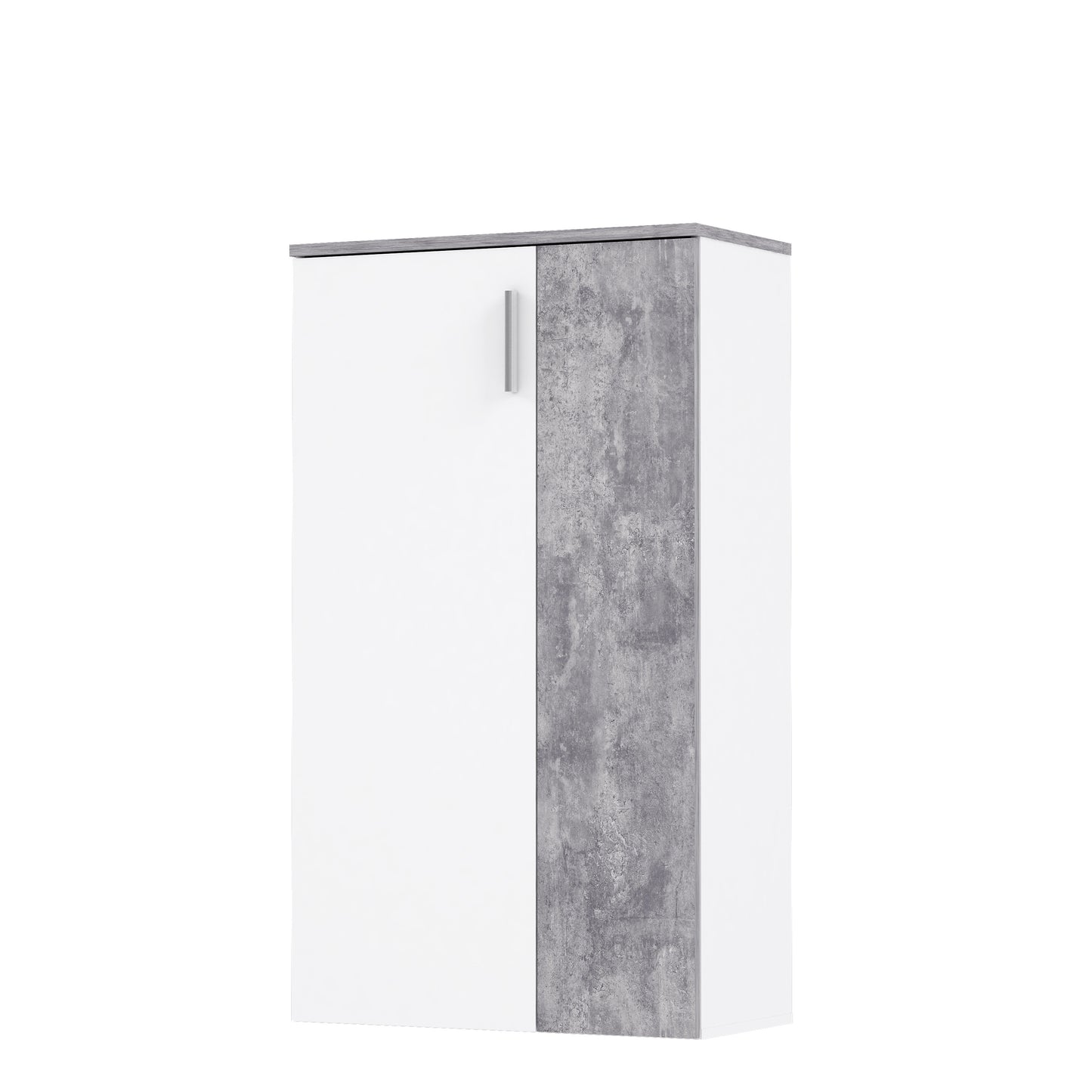 Pantofar Best alb si beton optic gri deschis, 68.9 Cm