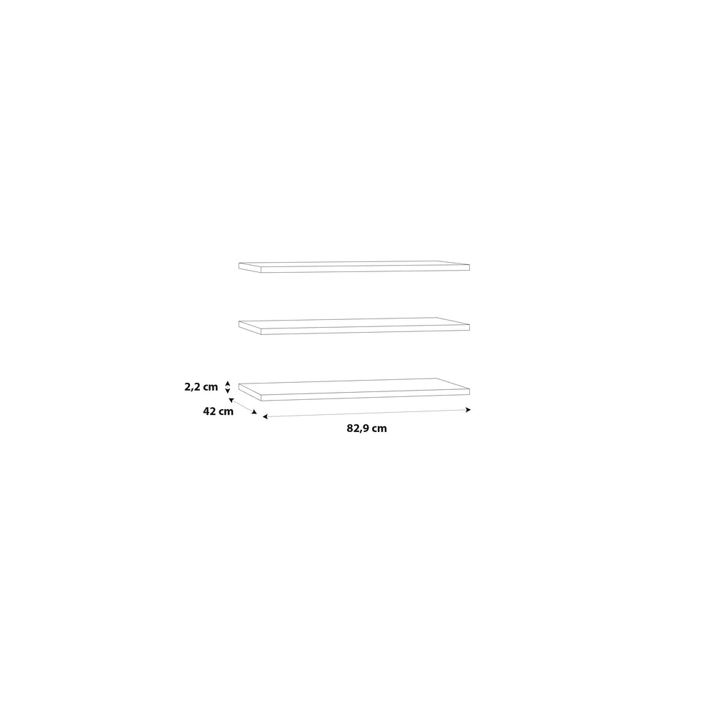 Set 3 Polite Dulap 270 Cm Rendevous, Gri 47.8 Cm