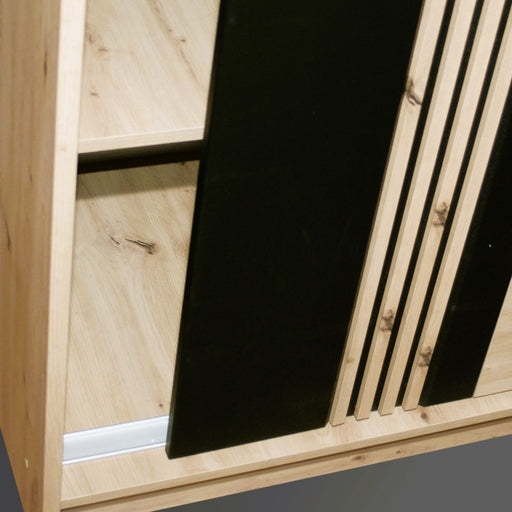 Set Living Milano Stejar Artisan Si Negru
