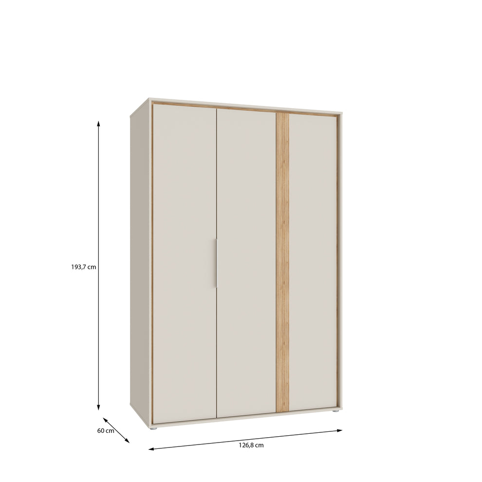 Dulap Cu 3 Usi Waxala, 126.8 Cm