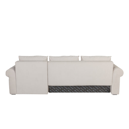 Coltar Extensibil Dreapta Trendy, 5 Locuri, Lada Depozitare, Wind 5, Crem, 275 Cm