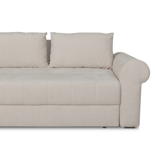 Coltar Extensibil Stanga Trendy, 5 Locuri, Lada Depozitare, Crem, Wind 5, 275 Cm