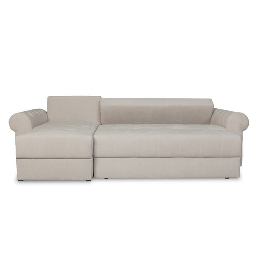 Coltar Extensibil Stanga Trendy, 5 Locuri, Lada Depozitare, Crem, Wind 5, 275 Cm