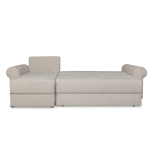 Coltar Extensibil Stanga Trendy, 5 Locuri, Lada Depozitare, Crem, Wind 5, 275 Cm