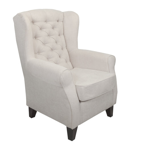 Fotoliu Chandler Capitonat, Wind 5, Crem Si Colonial, 84 Cm