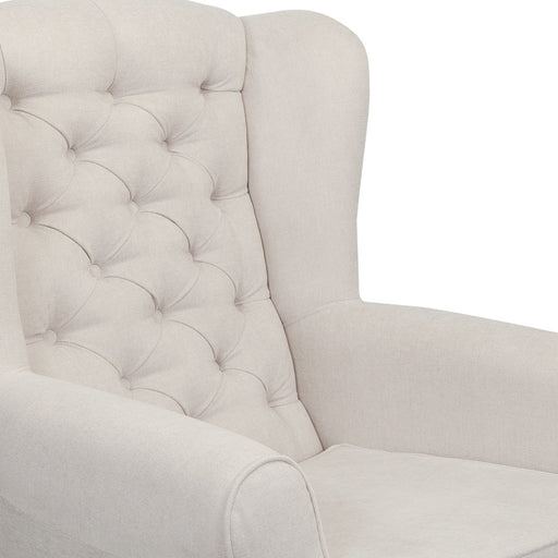 Fotoliu Chandler Capitonat, Wind 5, Crem Si Colonial, 84 Cm