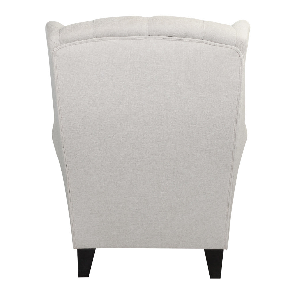 Fotoliu Chandler Capitonat, Wind 5, Crem Si Colonial, 84 Cm