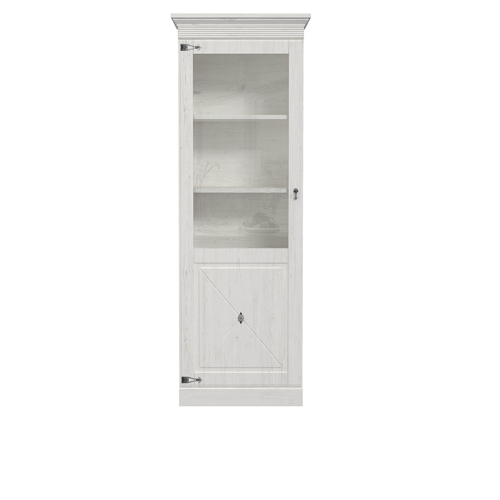 Vitrina Cu 1 Usa Encanto, Pin Alb, 72 Cm