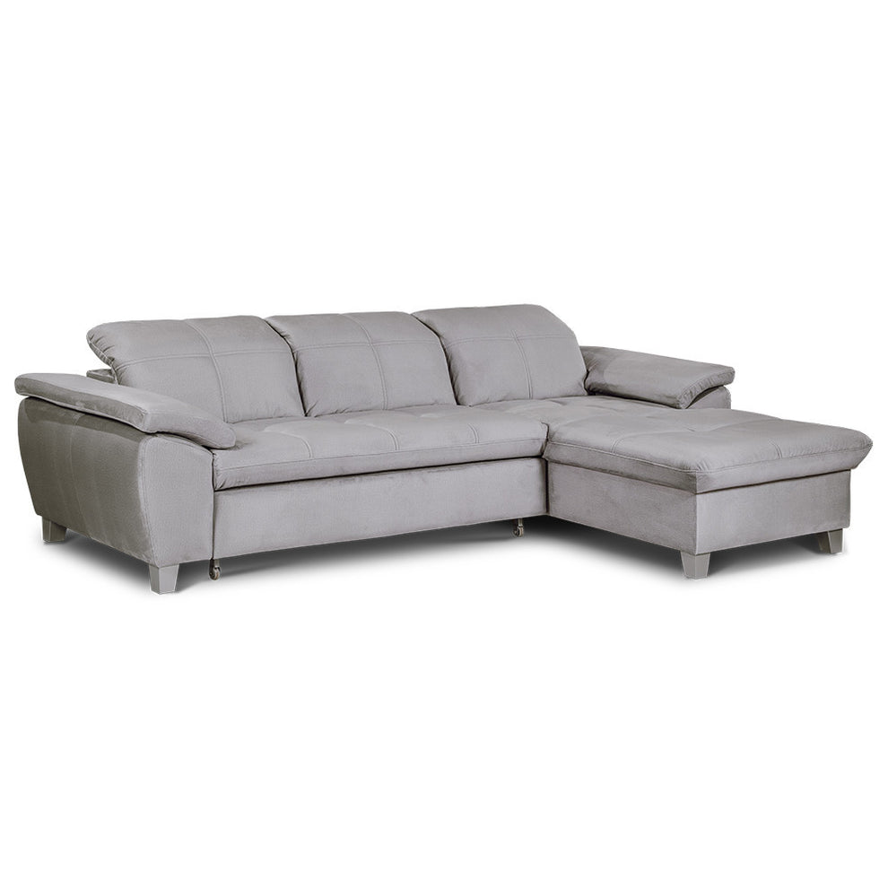 Coltar Extensibil Cu Insula Sevilia Lux, 5 Locuri, Tetiere Reglabile, 272 Cm