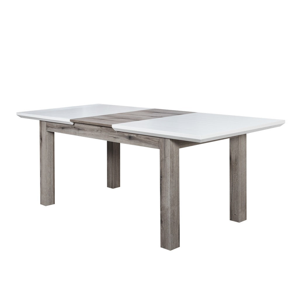 Set Masa Extensibila Fiona Cu 6 Scaune, Alb, 160/210  x 78 x 90 Cm