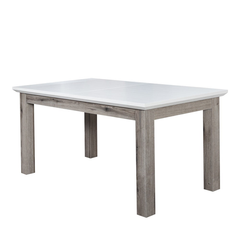 Set Masa Extensibila Fiona Cu 6 Scaune, Alb, 160/210  x 78 x 90 Cm