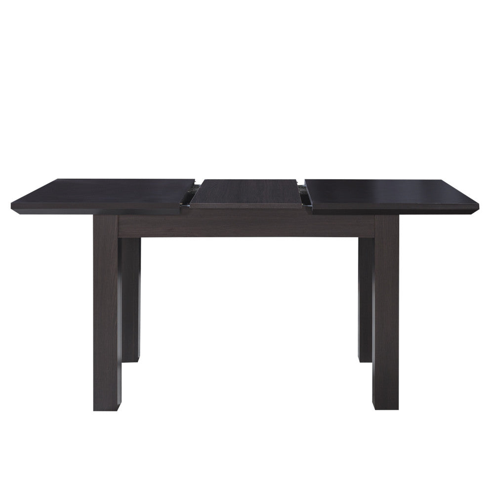 Set masa extensibila Fiona cu 4 Scaune, Brun inchis, 120/160 x 75.6 x 78 cm