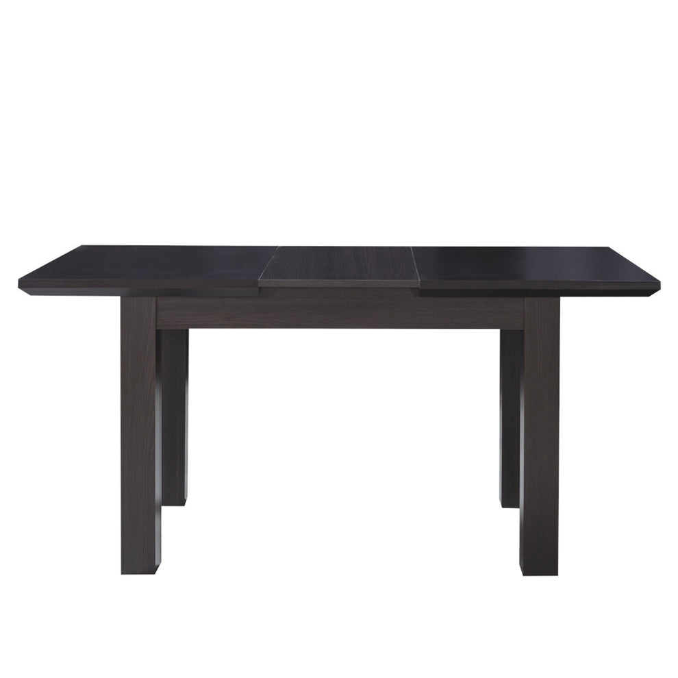 Set masa extensibila Fiona cu 4 Scaune, Brun inchis, 120/160 x 75.6 x 78 cm