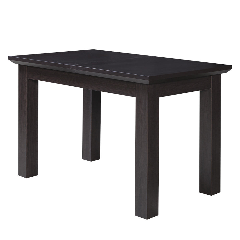 Set masa extensibila Fiona cu 4 Scaune, Brun inchis, 120/160 x 75.6 x 78 cm