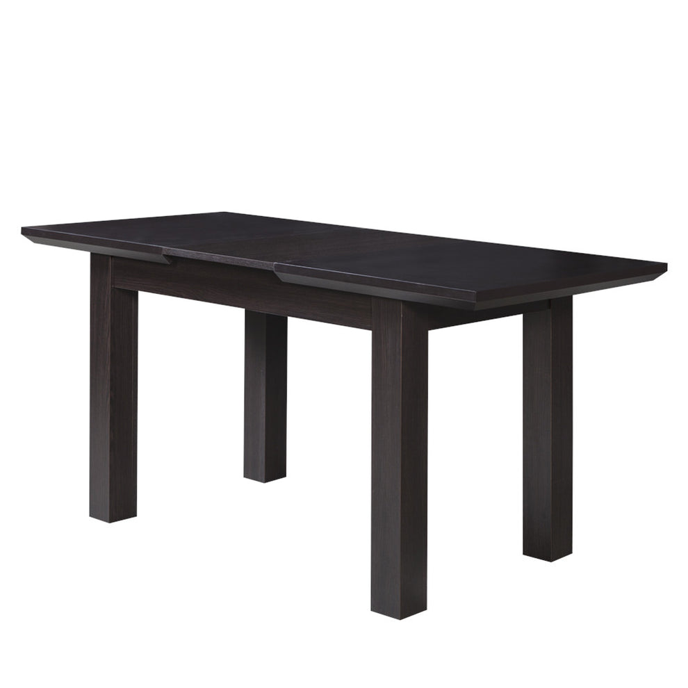 Set masa extensibila Fiona cu 4 Scaune, Brun inchis, 120/160 x 75.6 x 78 cm