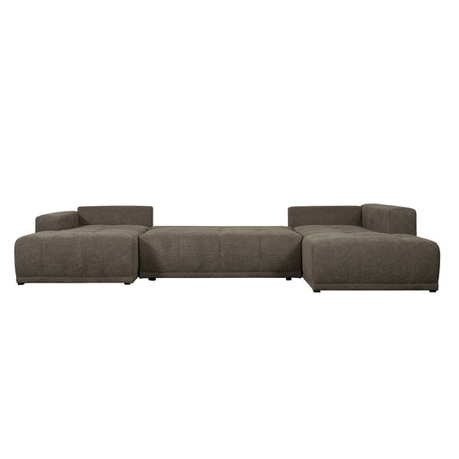 Coltar U Extensibil Otis Dreapta, 6 Locuri, Lada Depozitare, Maro, 357 Cm