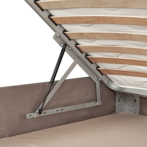 Pat Tapitat Hannah, Dimensiune Saltea 180 x 200 Cm, Riviera 16, Cu Somiera Rabatabila
