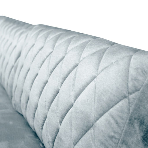 Coltar U Extensibil Tiago, Stanga, 6 Locuri, Tetiere Reglabile, Gri, 330 Cm