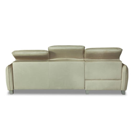 Coltar Extensibil Cu Insula Dreapta Cu Lada Tiago, 5 Locuri, Tetiere Reglabile, Crem, 243 Cm