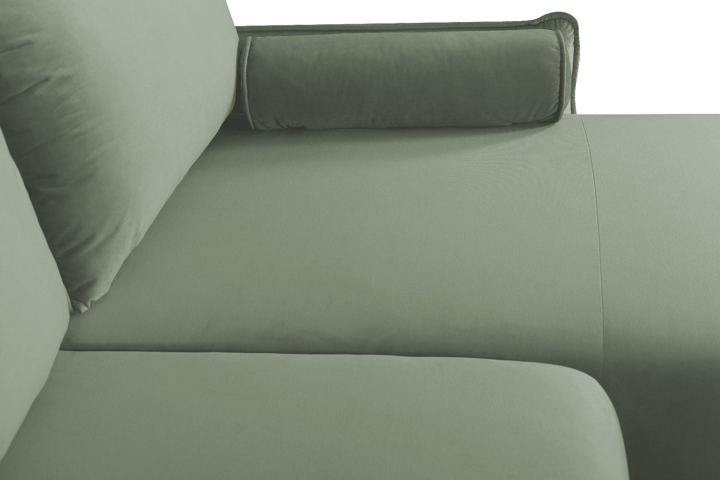Coltar Extensibil Vida Interschimbabil Stanga/Dreapta, 5 Locuri, Lada Depozitare, Verde, 256 Cm