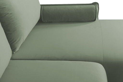 Coltar Extensibil Vida Interschimbabil Stanga/Dreapta, 5 Locuri, Lada Depozitare, Verde, 256 Cm