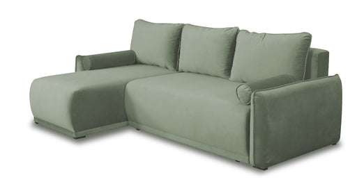 Coltar Extensibil Vida Interschimbabil Stanga/Dreapta, 5 Locuri, Lada Depozitare, Verde, 256 Cm