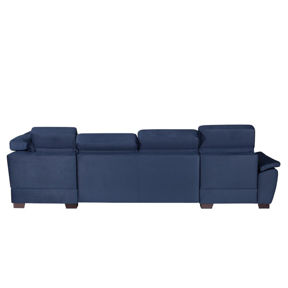 coltar-u-extensibil-cu-lada-dax-tetiere-reglabile-375-cm albastru inchis dreapta cu lada
