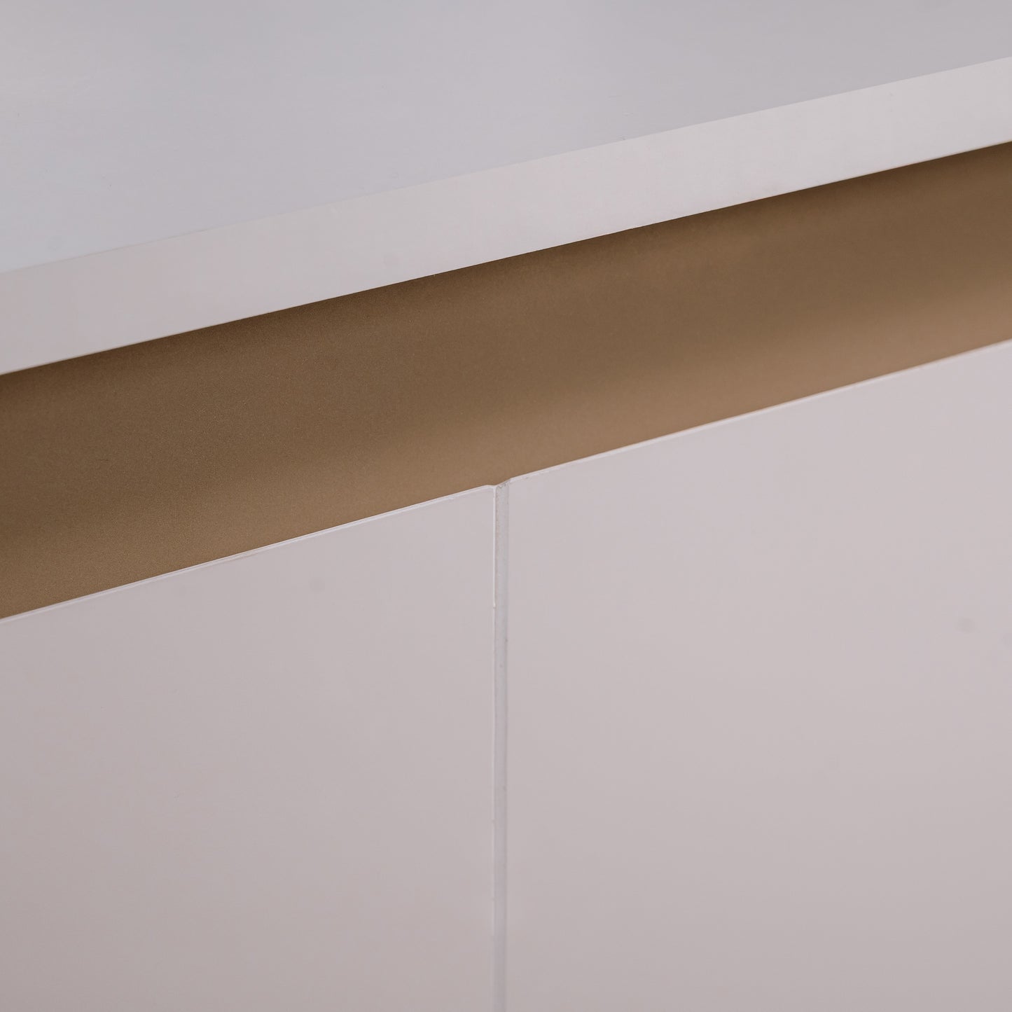 Comoda Phoenix Cu 3 Sertare, Alb Lucios, 113 Cm