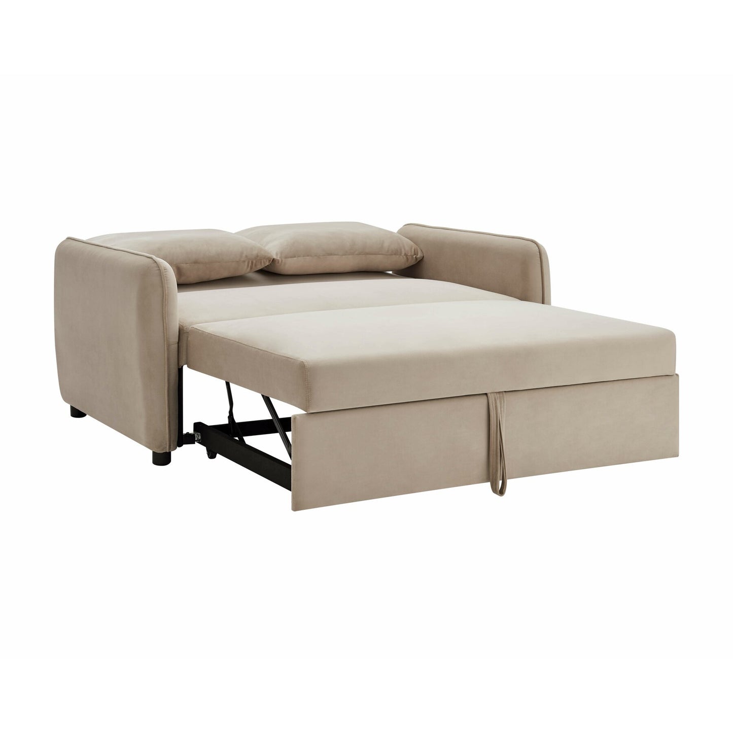 Canapea Ambrozio 2 Locuri Extensibila Bej, 140 Cm
