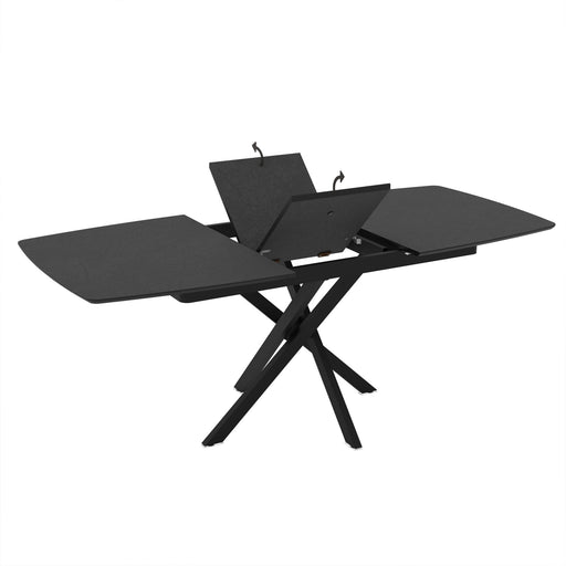 Masa Filo, Negru 145/185 x 90 x 75 Cm