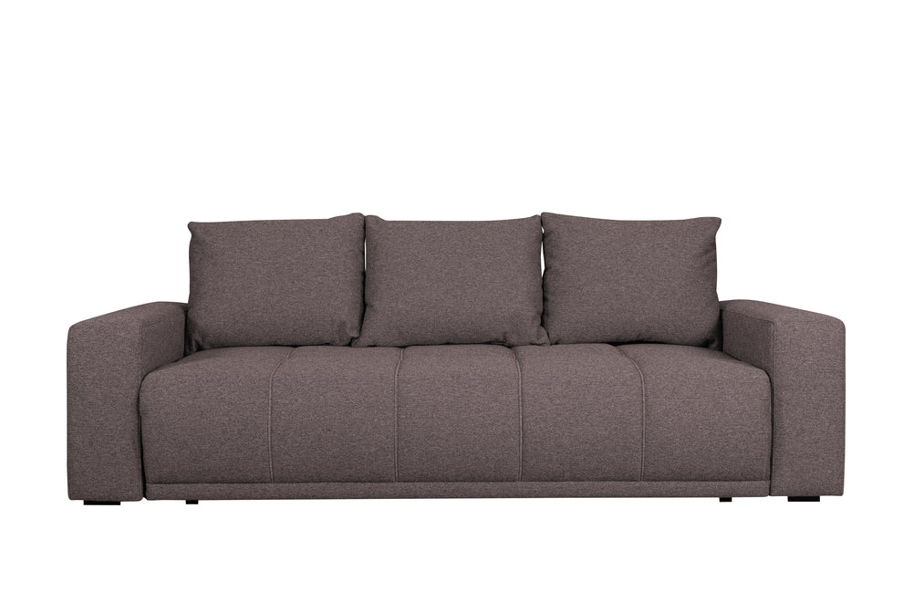 Canapea Extensibila Green, 3 locuri, Lada Depozitare, Maro, Caleido Brown, 240 Cm