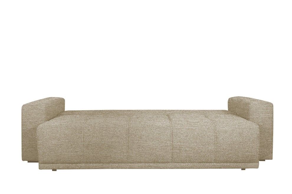 Canapea Extensibila Green, 3 locuri, Lada Depozitare, Bej, Stelar 16, 240 Cm
