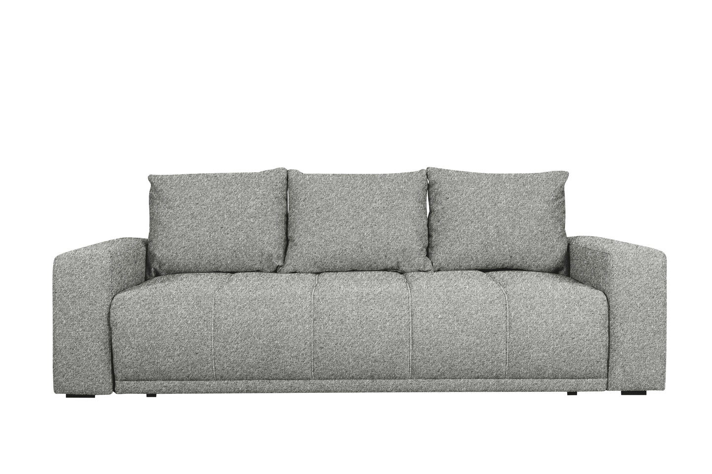 Canapea Extensibila Green, 3 locuri, Lada Depozitare, Gri, Forli Flax, 240 Cm