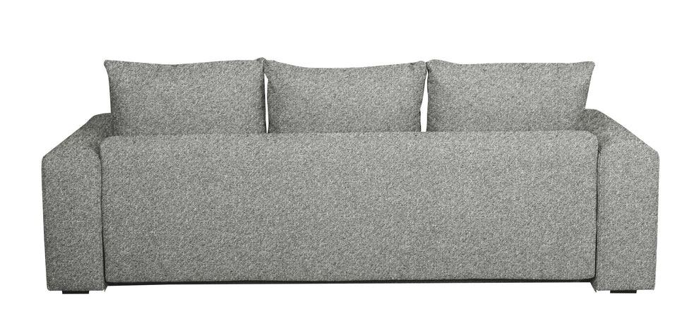 Canapea Extensibila Green, 3 locuri, Lada Depozitare, Gri, Forli Flax, 240 Cm