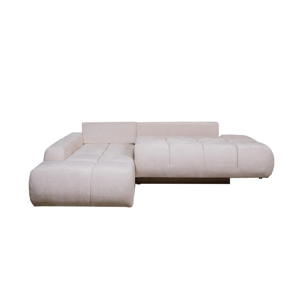 Coltar Extensibil Stanga Luna, Lada Depozitare, 5 Locuri, ONYX 1 IVORY, 270 Cm