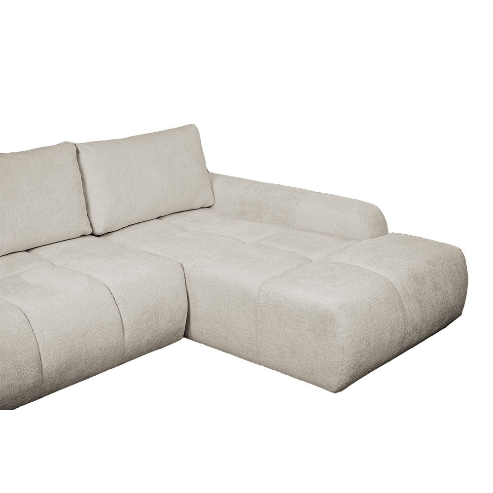 Coltar Extensibil Dreapta Luna, Lada Depozitare, 5 Locuri, Onyx Pearl, 270 Cm