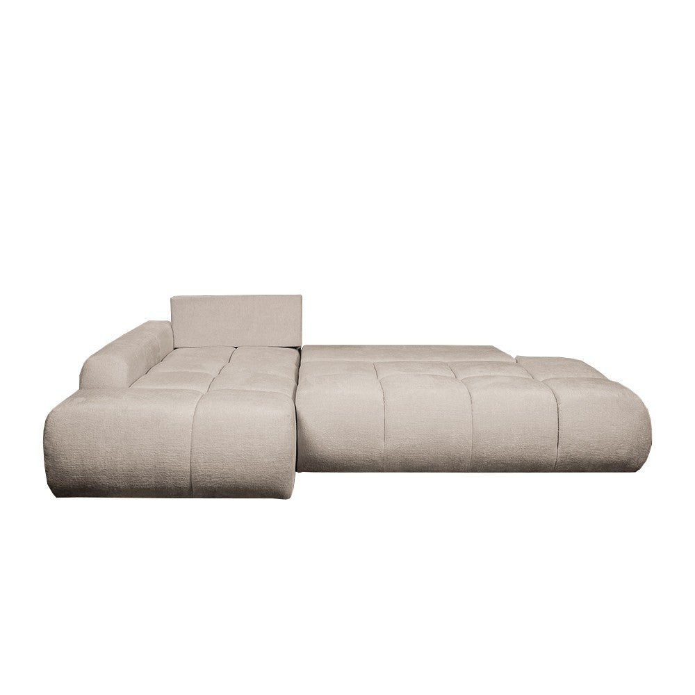 Coltar Extensibil Stanga Luna, Lada Depozitare, 5 Locuri, Onyx 3 Linen, 270 Cm