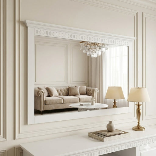 Oglinda De Perete Saint Tropez, Vopsit Alb, 180 Cm
