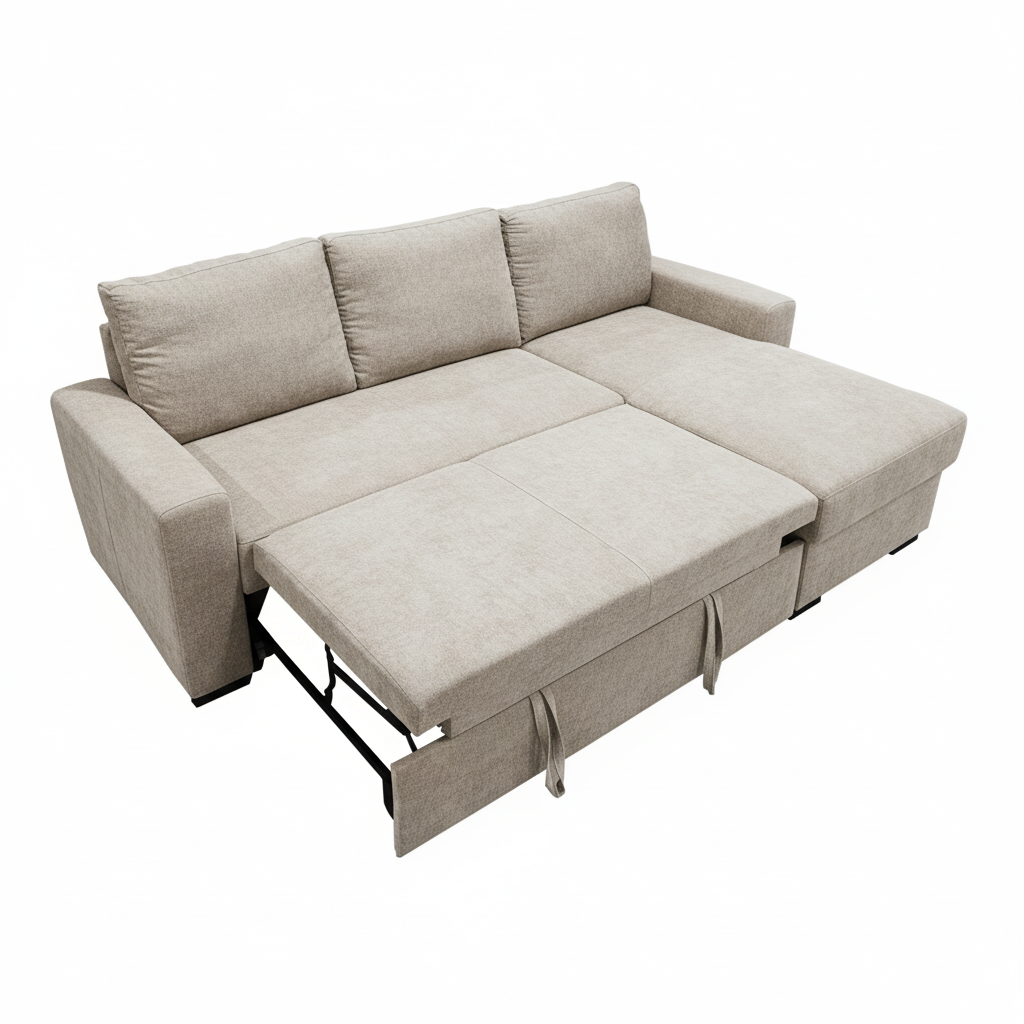 Coltar Interschimbabil Cu Insula Creta, 5 Locuri, Lada Depozitare Loft 02, 238 Cm