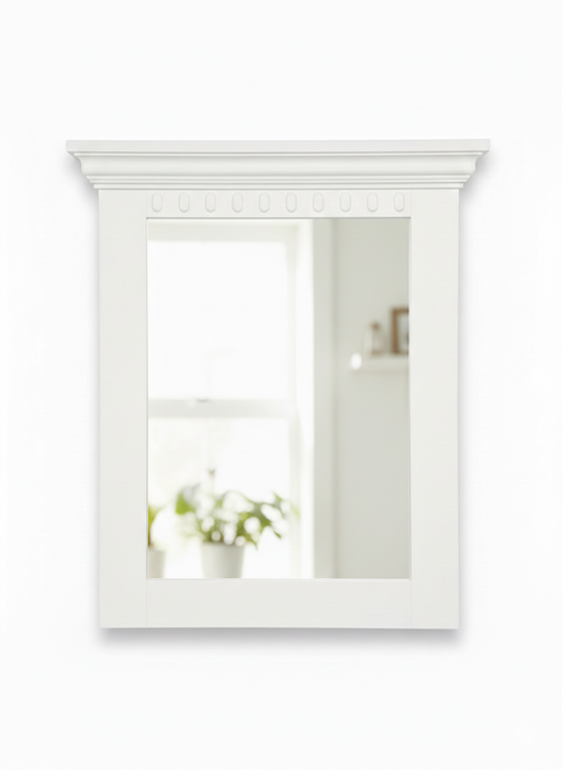 Rama Oglinda Saint Tropez Alb, Vopsit 70 Cm