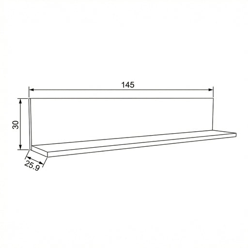 Polita Thuxon Graphit Matt, Furniruit Stejar, Cm
