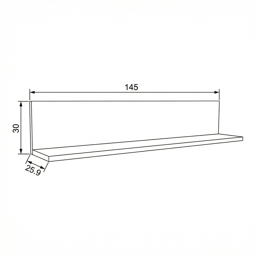 Polita Thuxon Graphit Matt, Furniruit Stejar, Cm