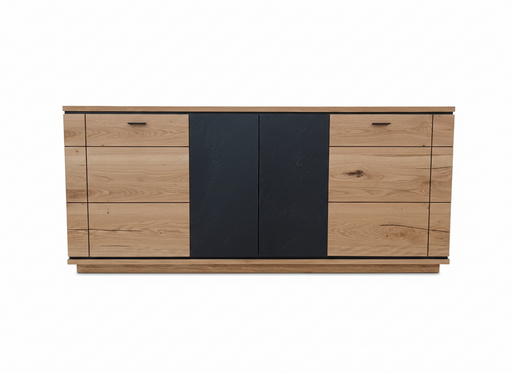 Bufet 4 Usi Zenith, Stejar Furniruit, 180 Cm