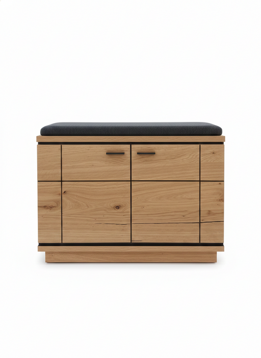 Comoda Hol 2 Usi Zenith, Stejar Furniruit, 79.6 Cm