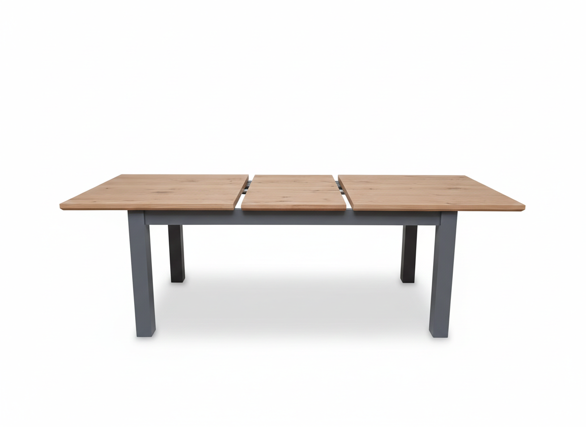 Masa Extensibila Alpina Graphit Matt, Vopsit Gri, Furniruit, 160/215 x 90 x 77 Cm