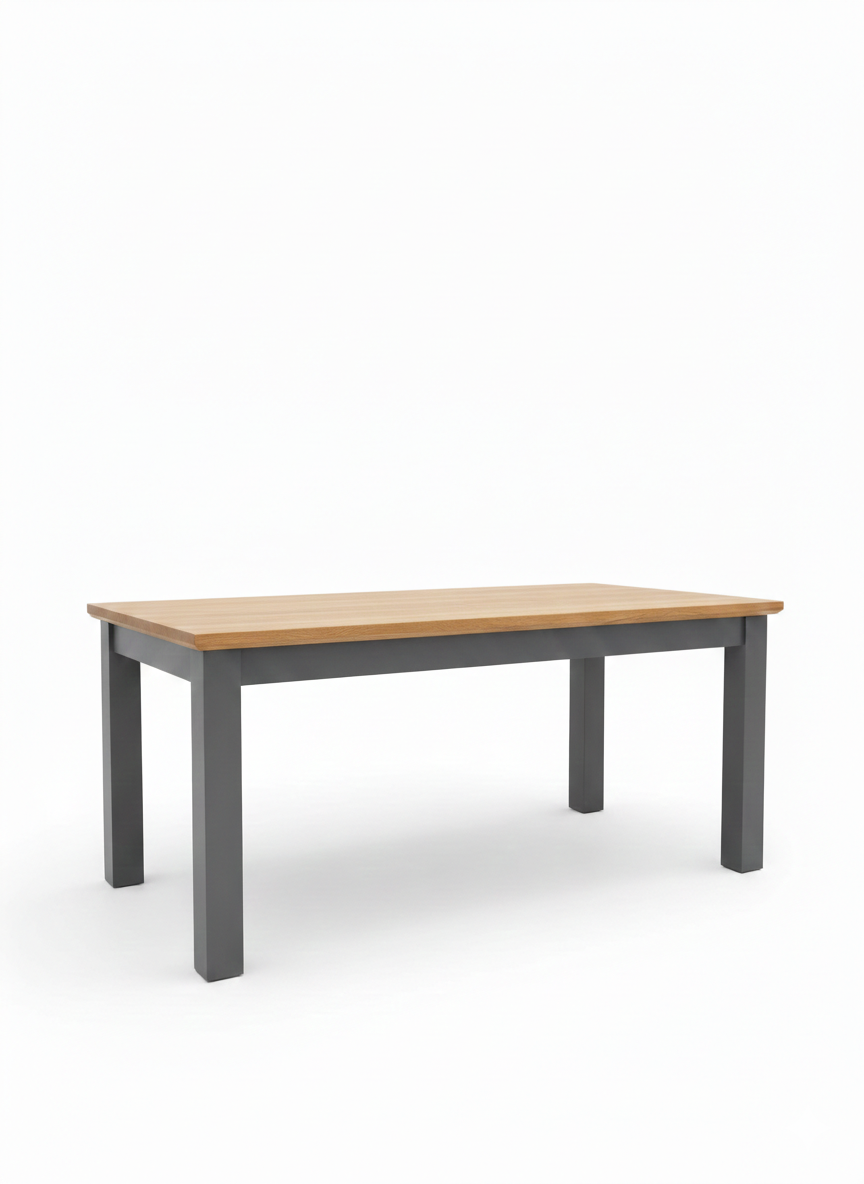 Masa Extensibila Alpina Graphit Matt, Vopsit Gri, Furniruit, 160/215 x 90 x 77 Cm
